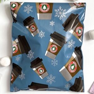 10x13 Poly Mailers - 50 count Peppermint Mocha Christmas